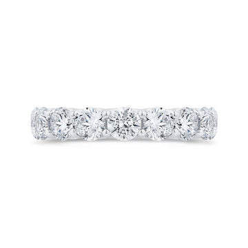 14K White Gold with Round Diamond Eternity Ring
